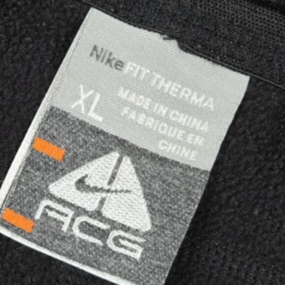 Vintage Nike ACG Therma-FIT Pants Mens XL Black Fleece Lined Hiking Gorpcore - Picture 7 of 14